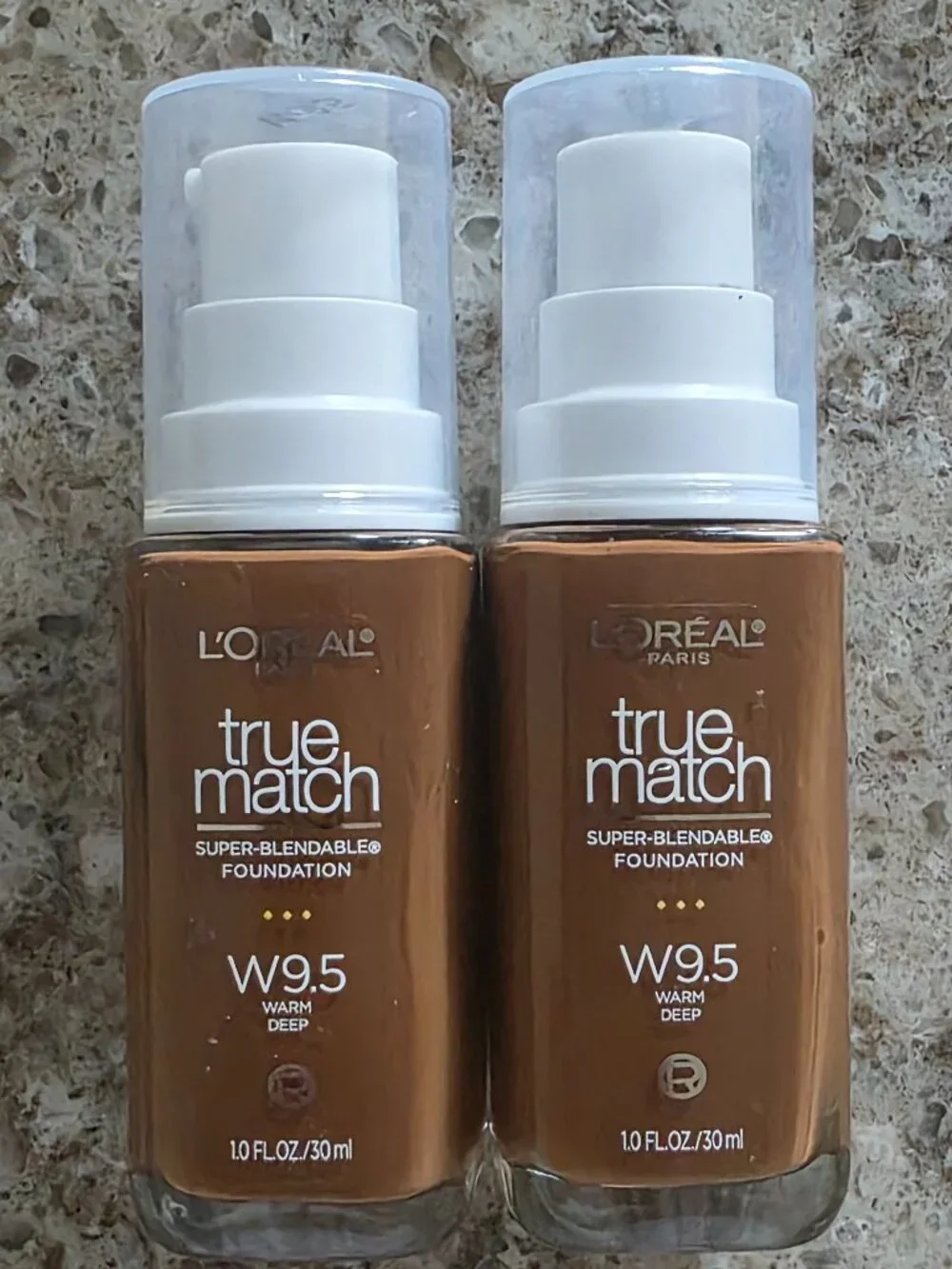 L'Oréal True Match Foundation W9.5 Warm Deep 1 oz New Lot of 2